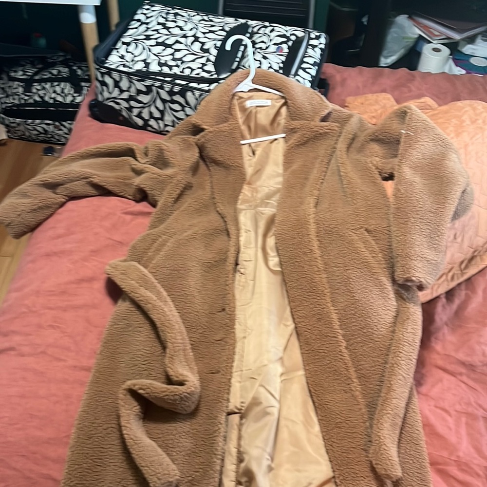 Brown duster jacket